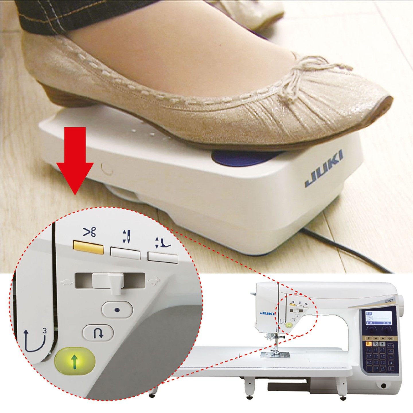 Machine à coudre Juki HZL DX 5