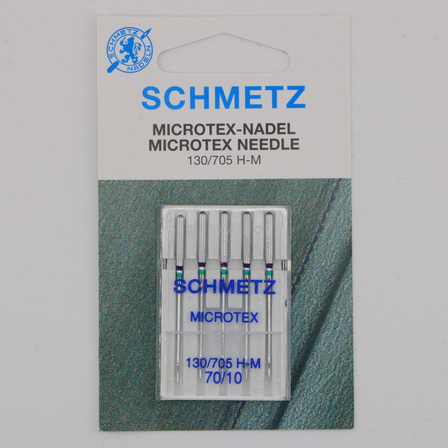Aiguille Microtex NM 70 130/705 H M pour coutures précises sur tissus fins et délicats