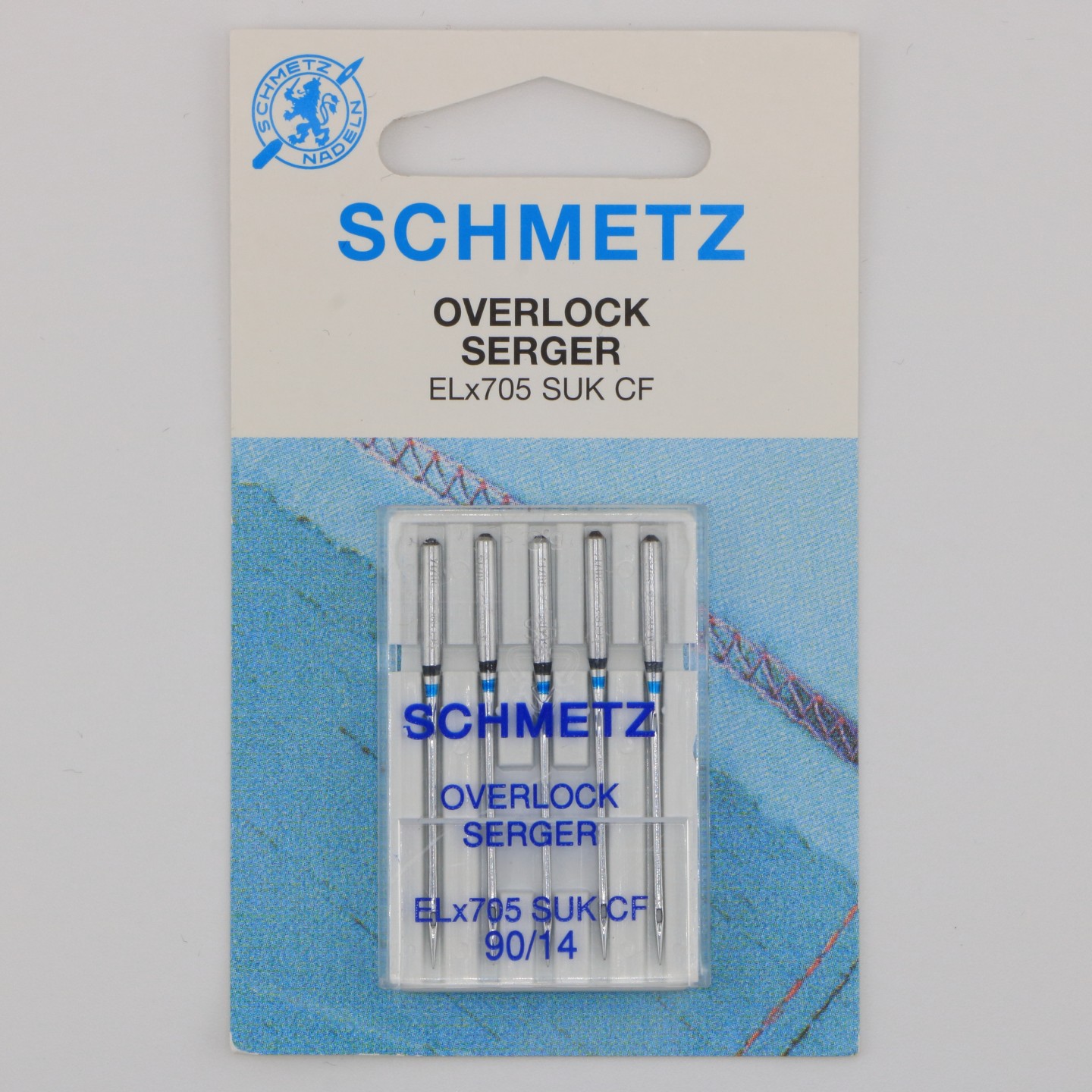 Aiguille Overlock ELx705 CF SUK NM 90  pour maille &eacute;paisse et tissus tr&egrave;s extensibles