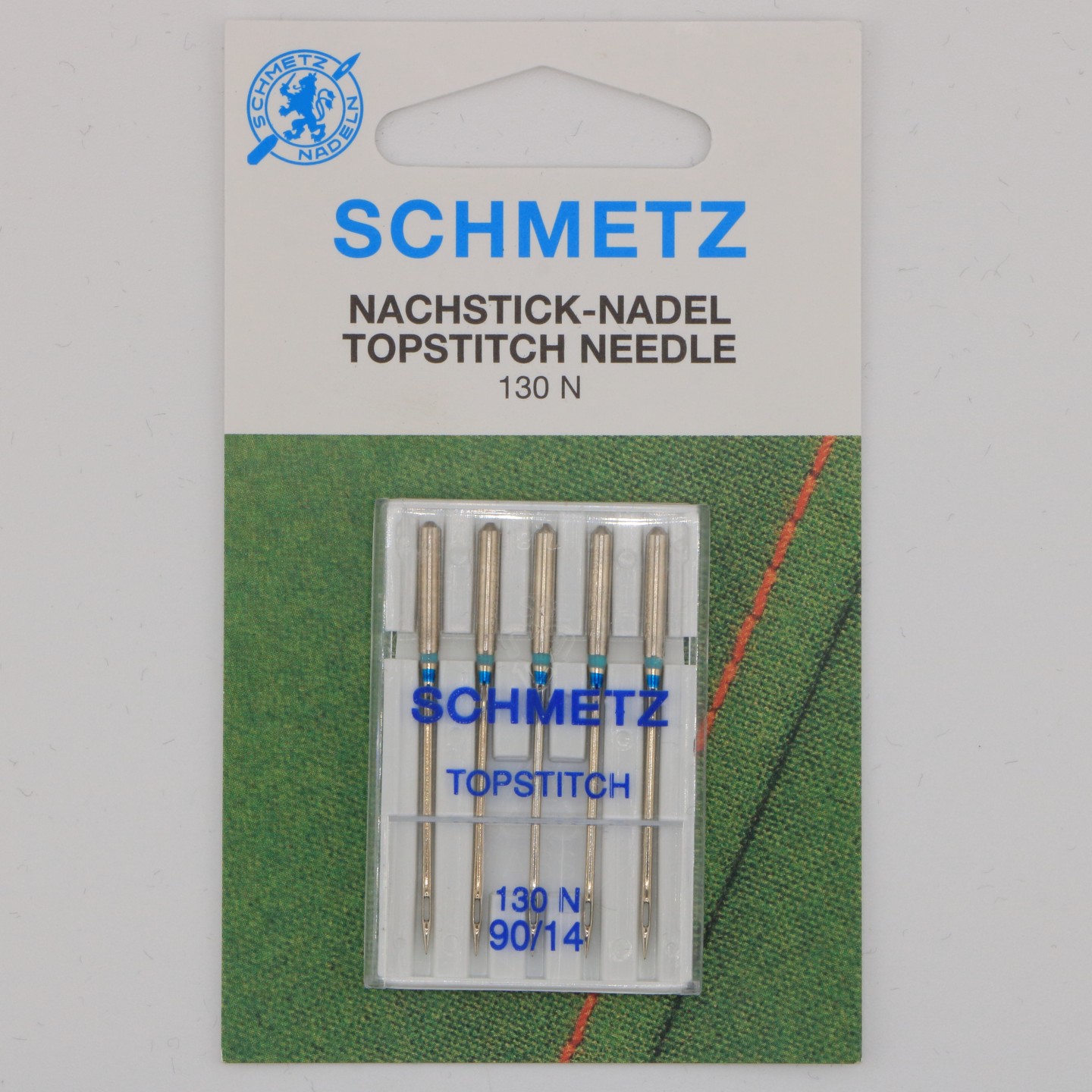 Aiguille Topstitch NM 90  130/705 H N pour surpiq&ucirc;res d&eacute;coratives et fils &eacute;pais