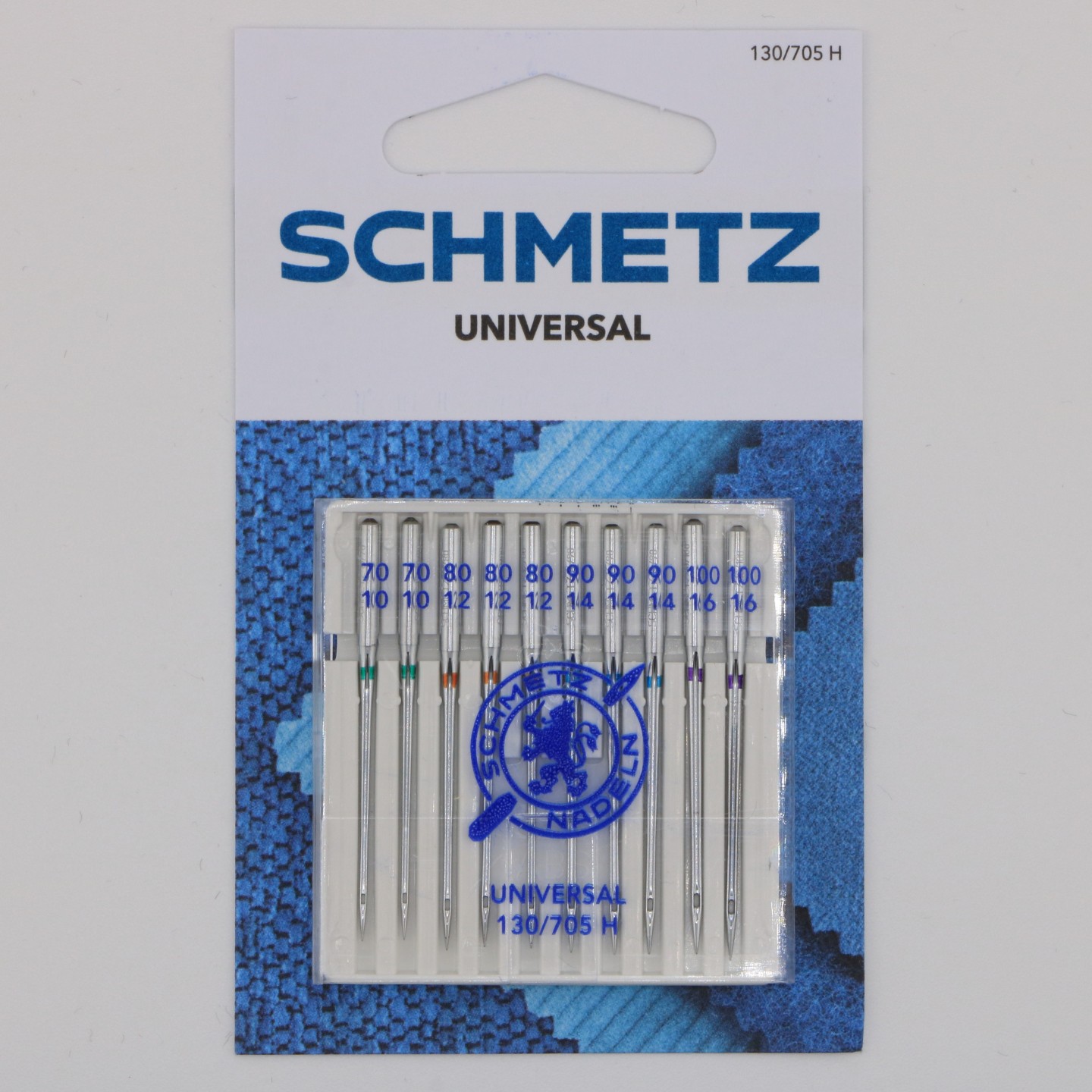 Aiguille Universelle Assortiment NM 70 à 100 pour tissus fins à épais